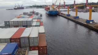 Atracação em Manaus ao Terminal do Chibatão do Navio Mercosul Manaus pela Manaus Pilots [upl. by Suissac985]