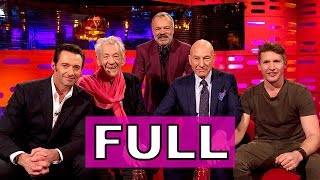 The Graham Norton Show FULL S20E20 Hugh Jackman Patrick Stewart Ian McKellen James Blunt [upl. by Nosnehpets854]