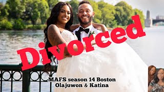 MAFS Season 14 Boston Katina amp Olajuwon Announce their separation [upl. by Chuck733]