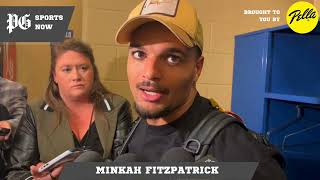 SteelersColts postgame Minkah Fitzpatrick perplexed by costly personal foul penalty [upl. by Nelleh]