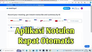 Aplikasi Notulensi Rapat Otomatis [upl. by Whitson]