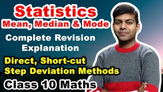 Statistics Class 10  Maths  Mean Median Mode  Board Exams 2020 LiveStream [upl. by Neelrad]