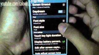 Samsung Galaxy S4 How to Change Font Size Android phone [upl. by Nigem]