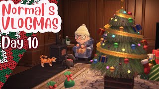 Normals Vlogmas 10 Christmas Decorating  Animal Crossing New Horizons Letsplay Vlog [upl. by Sanyu]