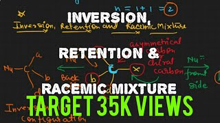 Inversion Retention amp Racemic Mixture  Stereochemistry [upl. by Bui]