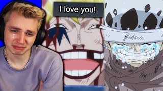 Laws backstory destroyed me one piece reaction [upl. by Mairb]