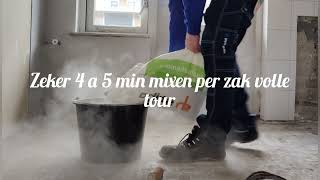 zelf egaliseren van een afgehakte cement vloer [upl. by Dickey]