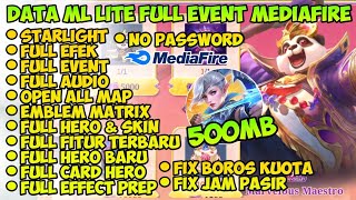 Data ML Lite Full Event 500Mb Terbaru Patch Suyuo  Ml Lite  Cara Mengatasi Lag Mobile legends [upl. by Odnalref615]