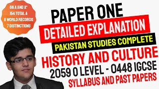 Comprehensive Coverage of Pakistan Studies  The History and Culture of Pakistan  O level  IGCSE [upl. by Edmonda219]