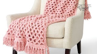 Crochet Love Knot Blanket [upl. by Kerek774]