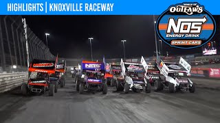 World of Outlaws NOS Energy Drink Sprint Cars  Knoxville Raceway  June 14 2024  HIGHLIGHTS [upl. by Lenny]