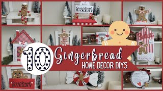 10 BRAND NEW Gingerbread Home Decor DIYS 2022 Christmas in July [upl. by Sinnoda768]