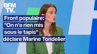 Nucléaire dette Nouveau Front populaire linterview de Marine Tondelier en intégralité [upl. by Yxel926]