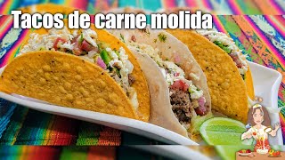 TACOS DE CARNE MOLIDA🌮🇲🇽 [upl. by Kensell653]