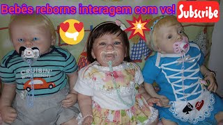 BEBÊS REBORNS interagindo EM FAZ DE CONTAREBORNS BABIES 😍creatorreborn0310cute [upl. by Juan]