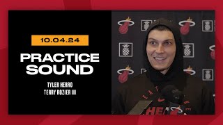 Training Camp Practice Interview Tyler Herro Terry Rozier III  October 4 2024 [upl. by Miche796]