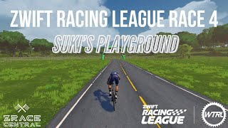 Zwift Racing League Race 4 Recon  Sukis Playground [upl. by Rebmaed943]