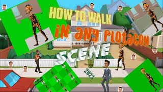 How to make plotagon characters to WALK in any scene 2023 [upl. by Ailemor]