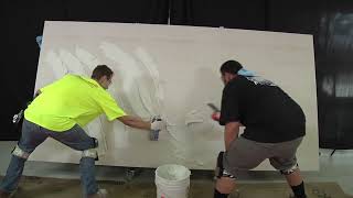 How to Install Gauged Porcelain Tile Panels GPTP on Floors [upl. by Nnylatsyrc]