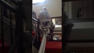 Curved Stair Lift Testimonial  Extended Home Living Services EHLS [upl. by Enairda]