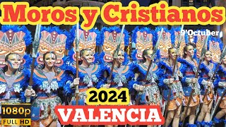 XX Entrada de Moros y Cristianos Valencia 2024 9octuber valencia morosycristianos [upl. by Ecadnac49]