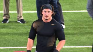 Ohio State DE Joey Bosas Pro Day Workout Highlights  NFL [upl. by Htomit]