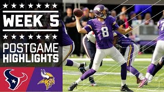 Texans vs Vikings  NFL Week 5 Game Highlights [upl. by Setsero]