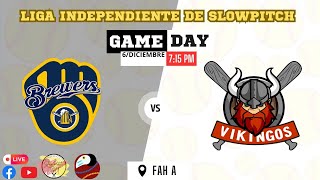 Brewers vrs Vikingos 2ndo Juego Liga Independiente [upl. by Ledoux]