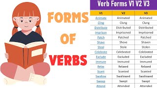 FORMS OF VERBS  part1  1ST FORM 2ND FORM 3RD FORM  ENGLISH GRAMMER  JAYA RAJPUT [upl. by Egiap]