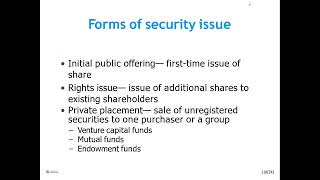 7 Security valuation video 1 Introduction and bond valuation [upl. by Oicapot567]