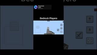 Java Player Vs Bedrock Player minecraft [upl. by Nani640]