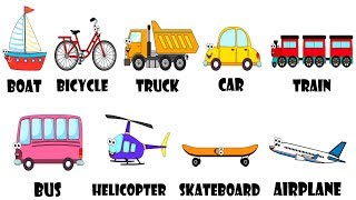 Vehicles Transportation Song For Kids [upl. by Alia]