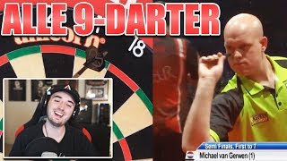 REAKTION auf ALLE 9DARTER 2019 [upl. by Yssej821]