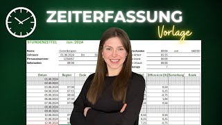 🕑 Professionelle Arbeitszeiterfassung in Excel Das ultimative Tutorial mit Vorlage [upl. by Idolem]