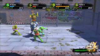 TMNTTurtles in Time ReShelled 4 player gameplay [upl. by Anastase]