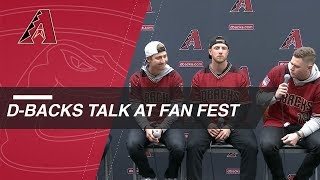 Luke Weaver Merrill Kelly and Carson Kelly at Fan Fest [upl. by Jobina]