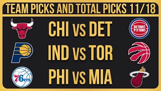 NBA Picks Today 11182024 NBA Picks and Predictions NBA Bets Today [upl. by Lanam]