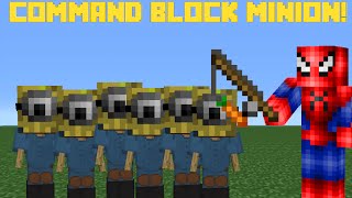 Minecraft Pc Minions In Minecraft  One Block Command [upl. by Yleme]