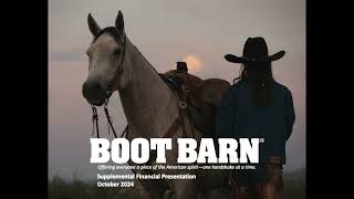 Boot Barn BOOT Q2 2025 Earnings Presentation [upl. by Aietal954]