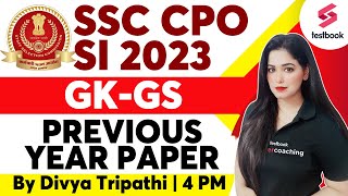 SSC CPO Previous Year Question Paper  GK  SSC CPO GK Solved Paper  SSC CPO GK GS  Divya Tripathi [upl. by Sang]