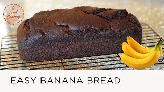 Delicious and easy Banana Chocolate Bread [upl. by Ahkos428]