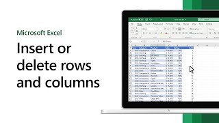 How to insert or delete rows and columns in Microsoft Excel [upl. by Aeneg980]