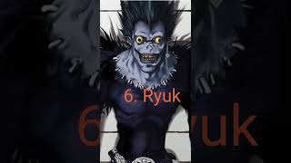 Top 10 strongest character of death note anime deathnote like subscribe lightyagami [upl. by Heim]