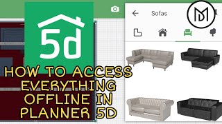 Planner 5D tutorial How to access everything offline  planner 5D  micro designer [upl. by Leilani541]