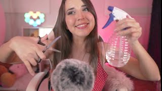 ASMR 💈ROLEPLAY PELUQUERÍA 💈 CORTE de pelo LOCOCHON pero relajante 💤💤 [upl. by Rubma]