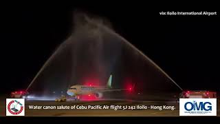 Maiden flight of 5J 242 from Iloilo to Hong Kong [upl. by Majka673]