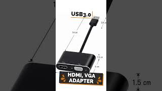 USB 30 to HDMI VGA adapter shortsfeed  shortsbeta viral [upl. by Enad162]