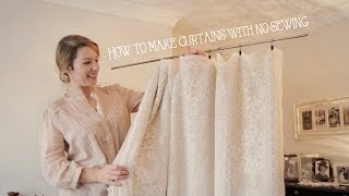 How to make curtains without sewing in minutes [upl. by Loralie]