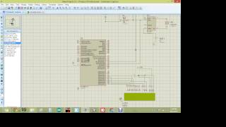 PIC16F877A WITH REAL TIME CLOCK RTC DS1307 IN PROTEUS [upl. by Esydnac]