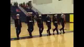 NFHS MCJROTC Squad Unarmed at South Iredell Viking Drill Meet 2013 [upl. by Mellicent]